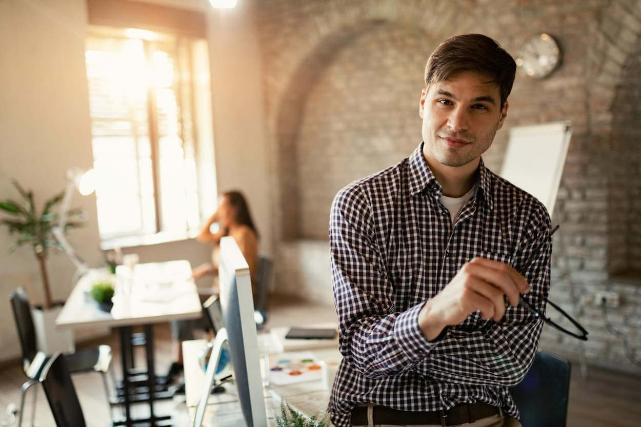 entrepreneur confiant